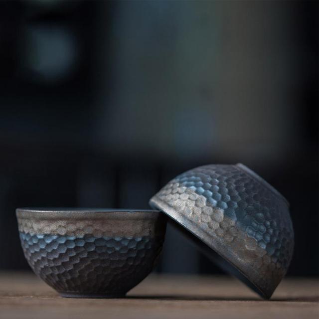 Retro handmade ceramiczna filiżanka do herbaty w stylu kamionki - artykuł do domu - Wianko - 2