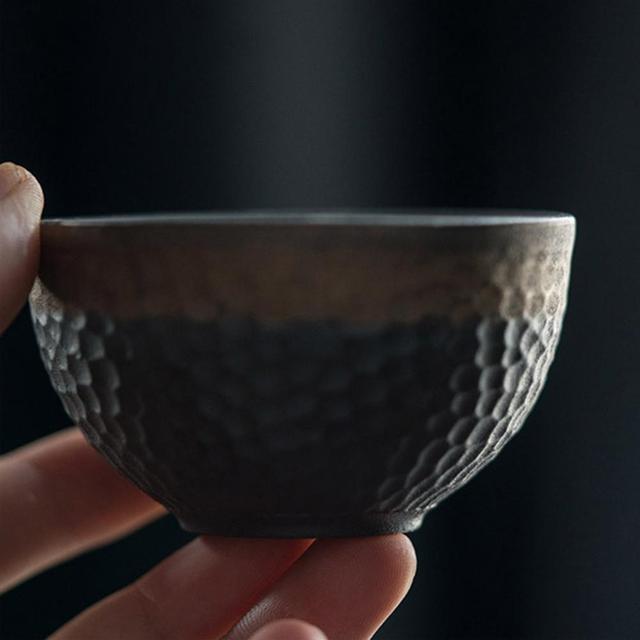 Retro handmade ceramiczna filiżanka do herbaty w stylu kamionki - artykuł do domu - Wianko - 3
