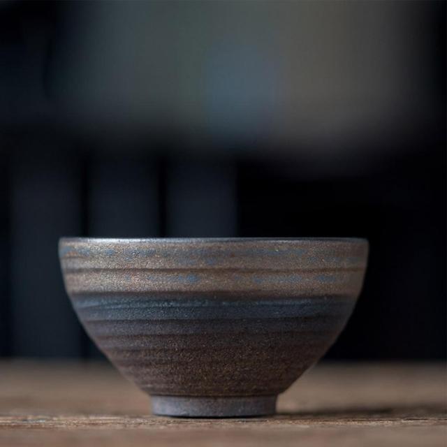 Retro handmade ceramiczna filiżanka do herbaty w stylu kamionki - artykuł do domu - Wianko - 1