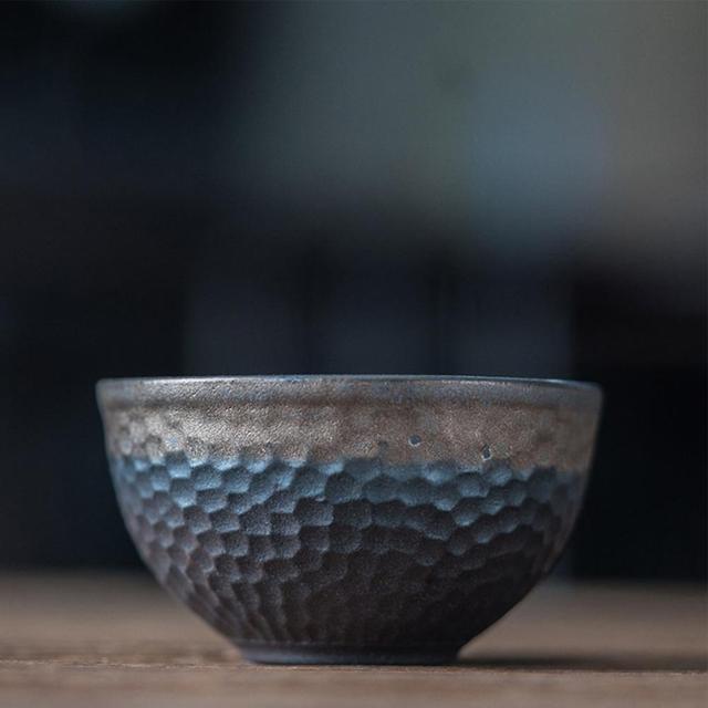 Retro handmade ceramiczna filiżanka do herbaty w stylu kamionki - artykuł do domu - Wianko - 4