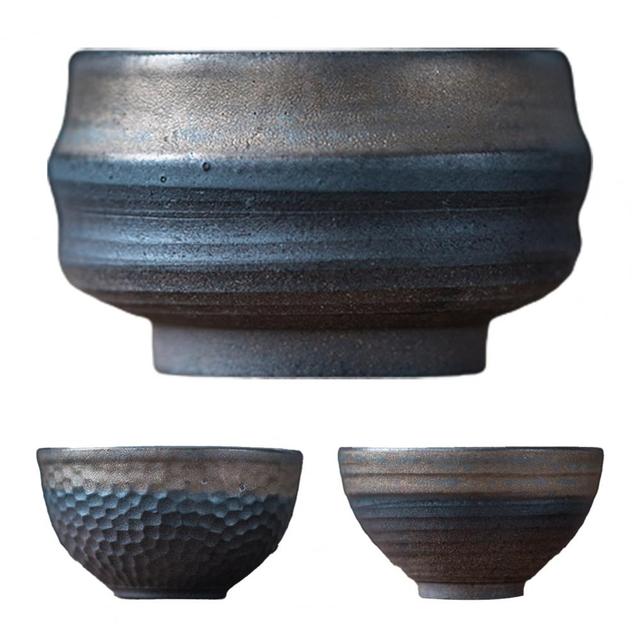 Retro handmade ceramiczna filiżanka do herbaty w stylu kamionki - artykuł do domu - Wianko - 17