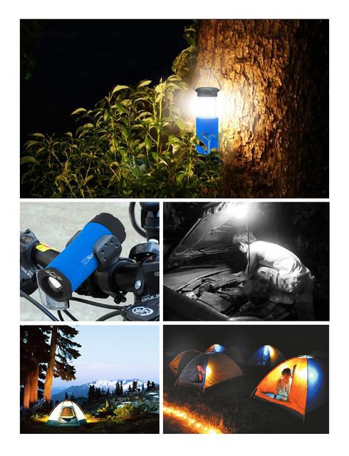 Przenośna lampa kempingowa Naturehike z zoomem, wodoodporna, 100 LM LED, do wędkarstwa nocnego - Wianko - 3