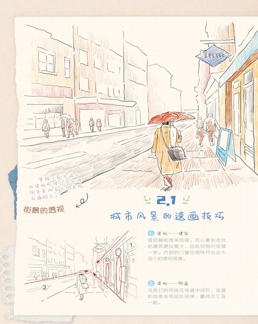 Fotograficzna książka podróżnicza ręcznie rysowana kredkami - szkicownik z ilustrowanymi postaciami i kolorowankami - Wianko - 4