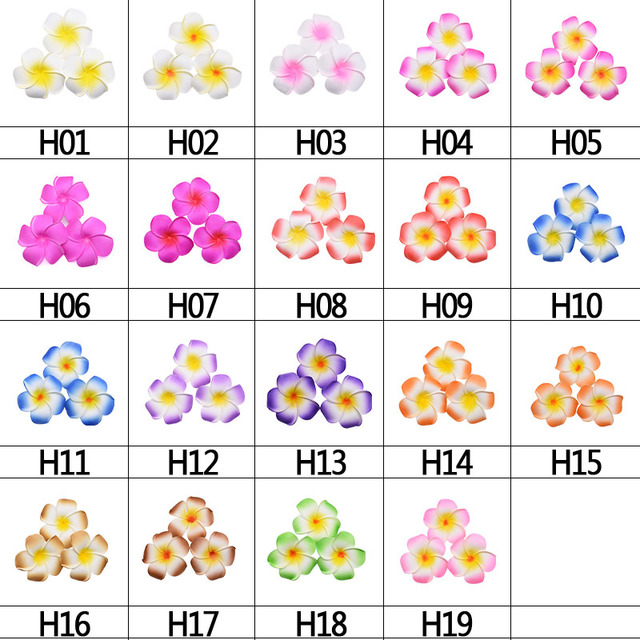 Pianka PE Plumeria - 30 sztuk, różne rozmiary, DIY wianek Frangipani, dekoracja weselna - Wianko - 3