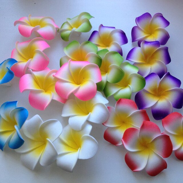 Pianka PE Plumeria - 30 sztuk, różne rozmiary, DIY wianek Frangipani, dekoracja weselna - Wianko - 26