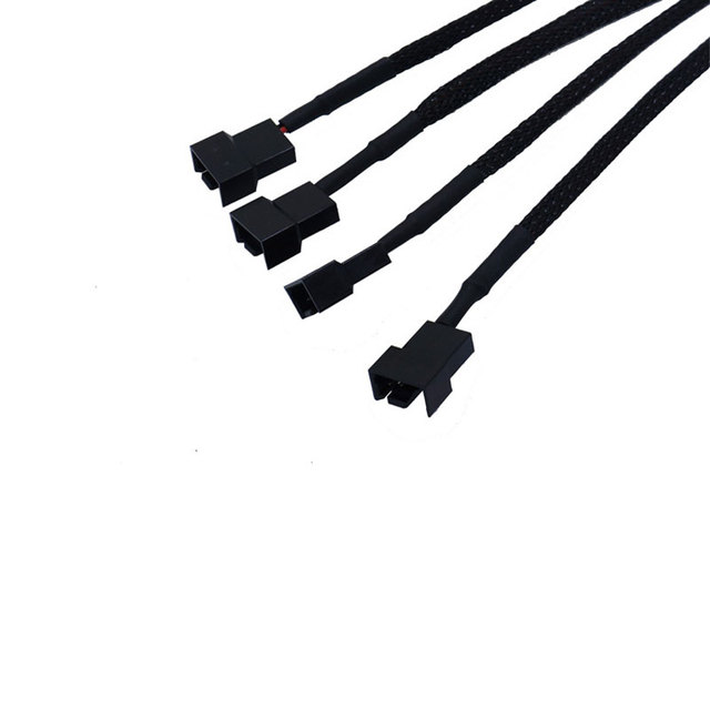 SATA 15Pin do 1, 2, 3 lub 4 * 3Pin/4Pin Splitter Hub konwerter Adapter PWM kabel zasilający do wentylatora chłodzącego komputera - Wianko - 10