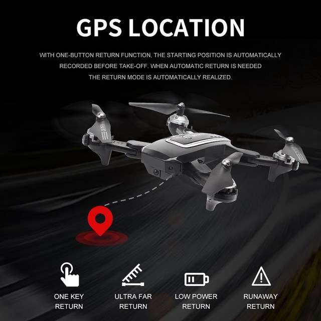 Dron z kamerą GPS 1080P WiFi FPV i funkcją trybu bezgłowego, wysokości i zdalnego sterowania - Wianko - 3