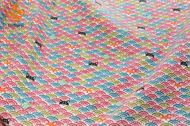 Tkanina do szycia pościeli z japońską bawełną w kwiecisty nadruk - dostępna w długościach: 0.5, 1, 2, 3, 4 lub 5 jardów - Wianko - 14