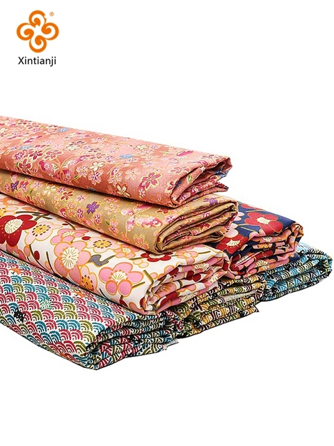Tkanina do szycia pościeli z japońską bawełną w kwiecisty nadruk - dostępna w długościach: 0.5, 1, 2, 3, 4 lub 5 jardów - Wianko - 24
