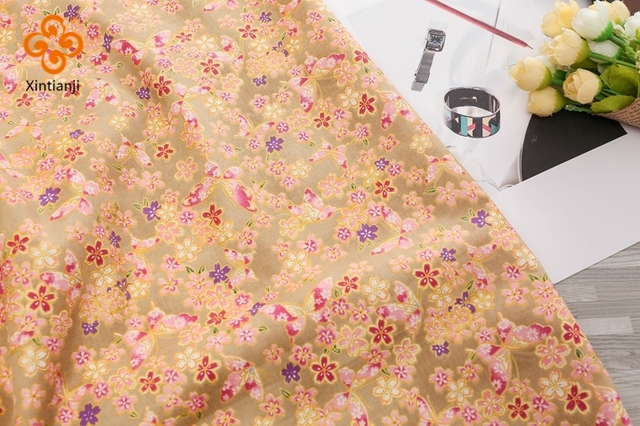 Tkanina do szycia pościeli z japońską bawełną w kwiecisty nadruk - dostępna w długościach: 0.5, 1, 2, 3, 4 lub 5 jardów - Wianko - 22