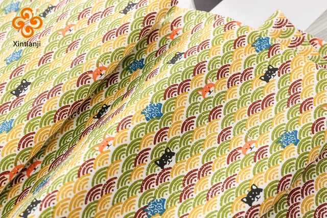 Tkanina do szycia pościeli z japońską bawełną w kwiecisty nadruk - dostępna w długościach: 0.5, 1, 2, 3, 4 lub 5 jardów - Wianko - 12