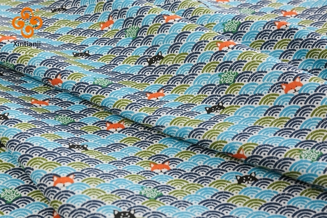 Tkanina do szycia pościeli z japońską bawełną w kwiecisty nadruk - dostępna w długościach: 0.5, 1, 2, 3, 4 lub 5 jardów - Wianko - 16