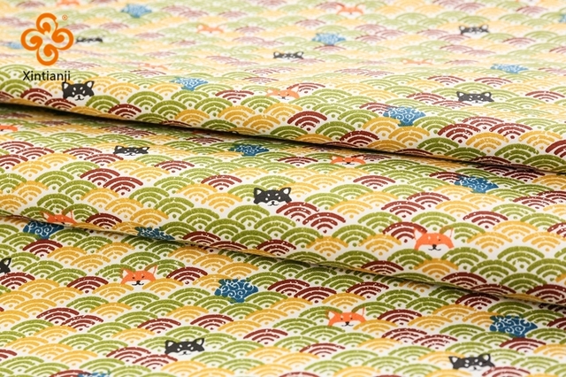 Tkanina do szycia pościeli z japońską bawełną w kwiecisty nadruk - dostępna w długościach: 0.5, 1, 2, 3, 4 lub 5 jardów - Wianko - 11