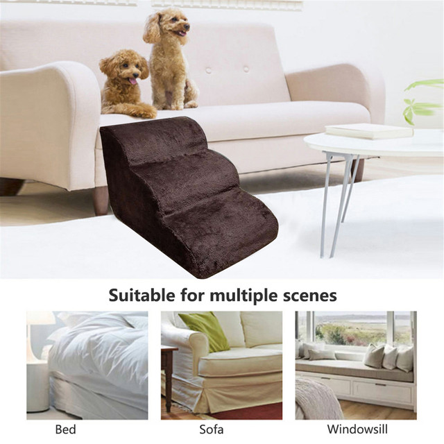 3-warstwowa drewniana schody dla psa - idealne rozwiązanie dla małych zwierząt domowych - Wianko - 2