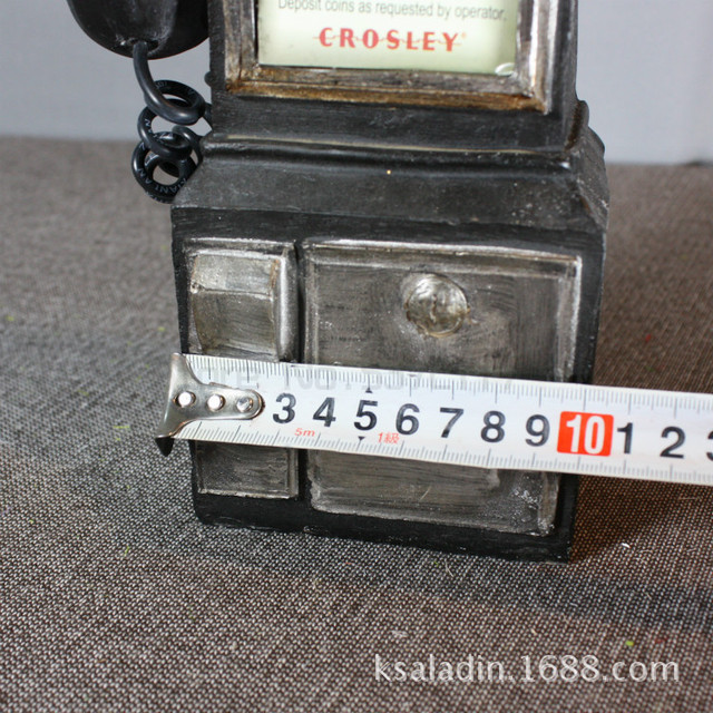 Żywica Retro Telefon Figurki Stare Brudne Rzemiosło Vintage do Wystroju Domu - Wianko - 10