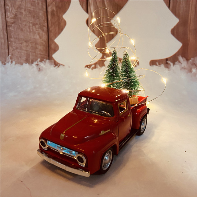 Pickup - aluminiowy miniaturowy model ozdobny samochodzik dla chłopców - prezent świąteczny Xmas - Wianko - 6