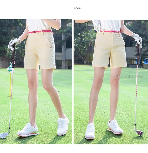 Krótkie damskie spodenki golfowe PGM - elastyczne, oddychające, letnie - Wianko - 12