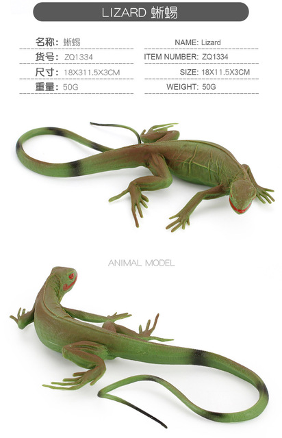 Figurka amfibia jaszczurka kameleon - model naukowy do dekoracji i zabawy - Montessori - Halloween - prezent - Wianko - 3
