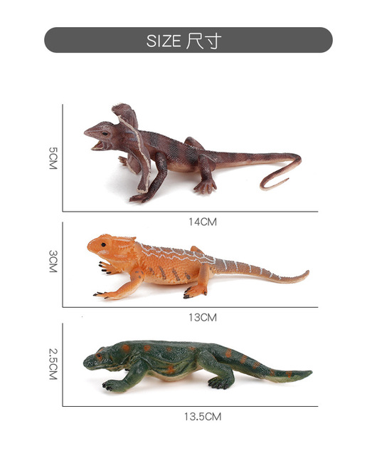 Figurka amfibia jaszczurka kameleon - model naukowy do dekoracji i zabawy - Montessori - Halloween - prezent - Wianko - 13