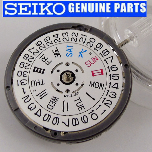 Mechaniczny zegarek NH36A NH35A Japonia 24 klejnoty, czarny/biały data koła, 21600 bph, wysokiej jakości części - Wianko - 2