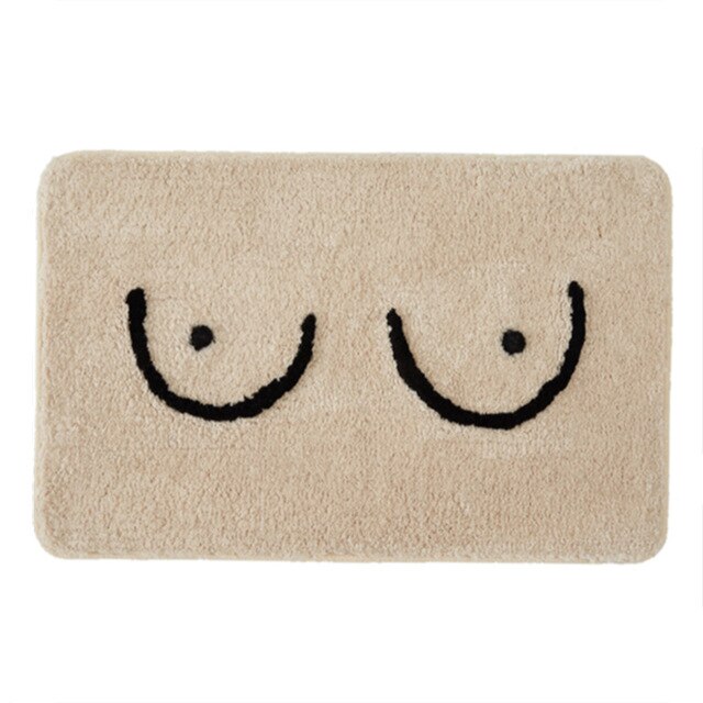 Dywanik łazienkowy Fluffy Bathmat z funkcją wycieraczki, antypoślizgową matą podłogową i śmiesznymi napisami - Wianko - 1