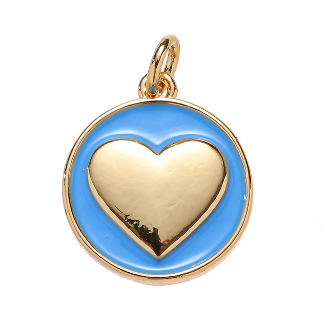 Pipitree wisiorek w kształcie serca do własnoręcznego tworzenia biżuterii - złoty kolor - Wianko - 7