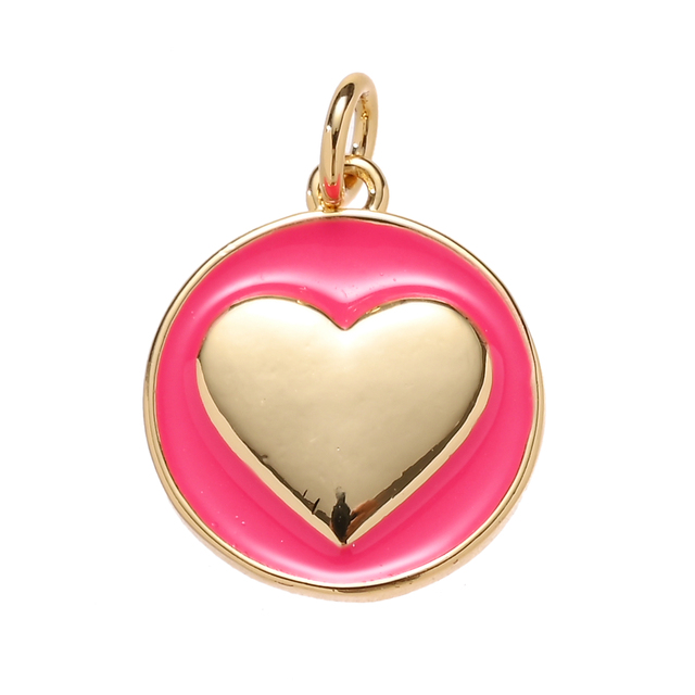 Pipitree wisiorek w kształcie serca do własnoręcznego tworzenia biżuterii - złoty kolor - Wianko - 5