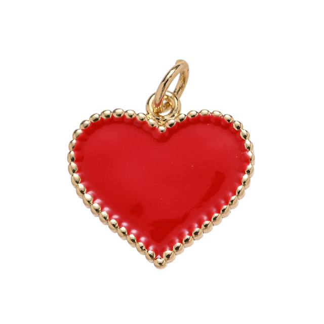 Pipitree wisiorek w kształcie serca do własnoręcznego tworzenia biżuterii - złoty kolor - Wianko - 17