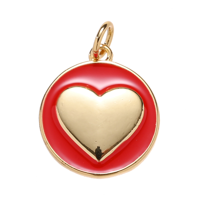 Pipitree wisiorek w kształcie serca do własnoręcznego tworzenia biżuterii - złoty kolor - Wianko - 6