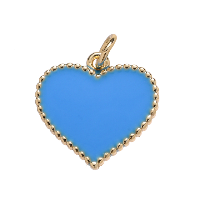 Pipitree wisiorek w kształcie serca do własnoręcznego tworzenia biżuterii - złoty kolor - Wianko - 15