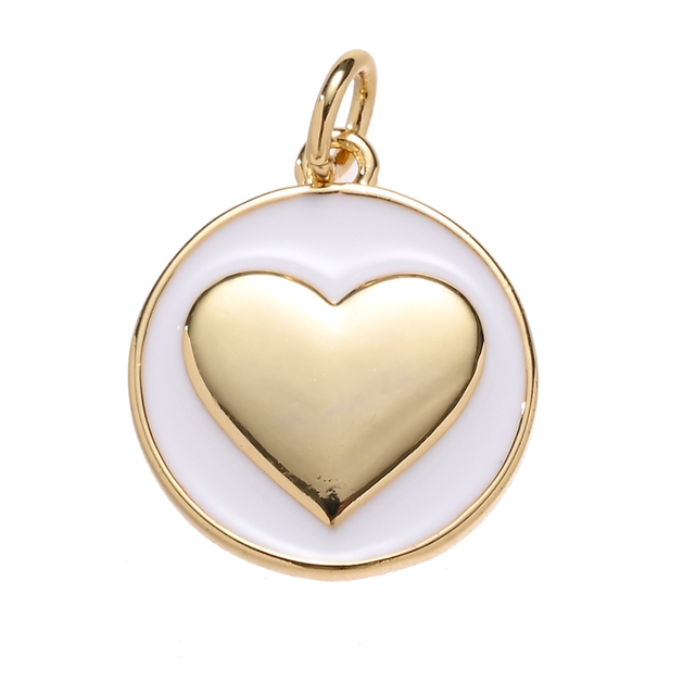 Pipitree wisiorek w kształcie serca do własnoręcznego tworzenia biżuterii - złoty kolor - Wianko - 9