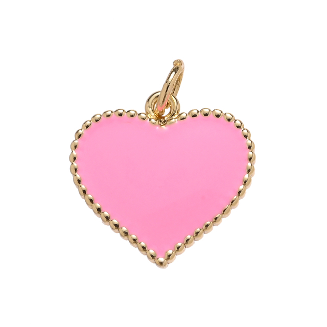 Pipitree wisiorek w kształcie serca do własnoręcznego tworzenia biżuterii - złoty kolor - Wianko - 16