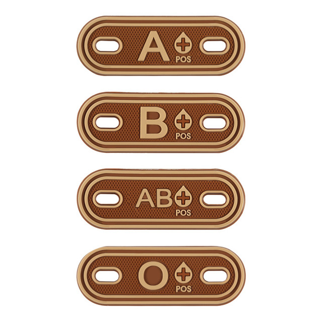 2 sztuki PCV krwi typu grupa A + B + AB + O + + POS, łatki A B AB O, w formie znaczków do torby Shoelace Zipper - Wianko - 5