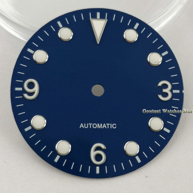 Stylowa osłonka na tarczę zegarka Goutent 29.2mm w kolorze czarnym/niebieskim/zielonym, kompatybilna z mechanizmami NH35/NH35A, ETA2824/2836, Miyota 8205/8215/821A oraz DG2813/3804 - Wianko - 4