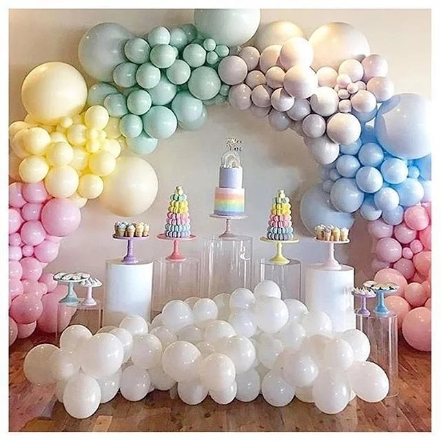 Duży balon lateksowy o białym zagęszczonym nadmuchu - idealny pomysł na ślub, walentynki, urodziny - rozmiar od 5 do 36 cali - Wianko - 8