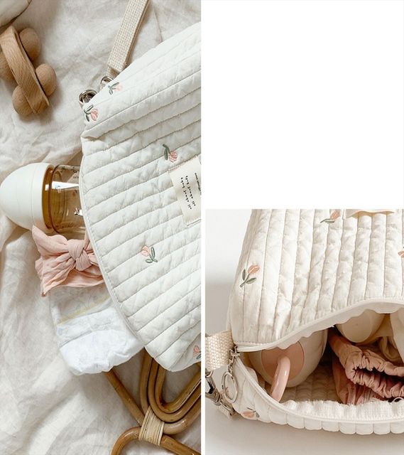 Torba na pieluchy wielokrotnego użytku dla niemowląt w kształcie miśka – organizer do wózka dziecięcego - Wianko - 3