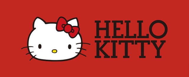 Ceramiczny zestaw 4 sztućców Hello Kitty - miska, łyżka, łuk prosty dla kobiet - Wianko - 1