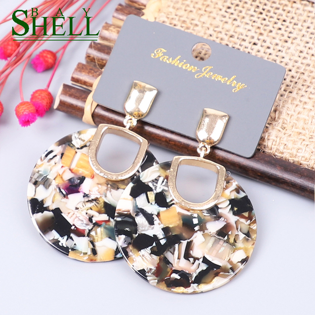 Kolczyki Drop Shell Bay 2020 - biżuteria Kpop dla kobiet, długie kolczyki Boho - Wianko - 5