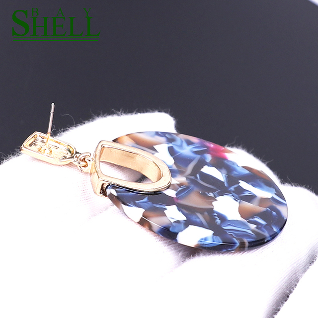 Kolczyki Drop Shell Bay 2020 - biżuteria Kpop dla kobiet, długie kolczyki Boho - Wianko - 2