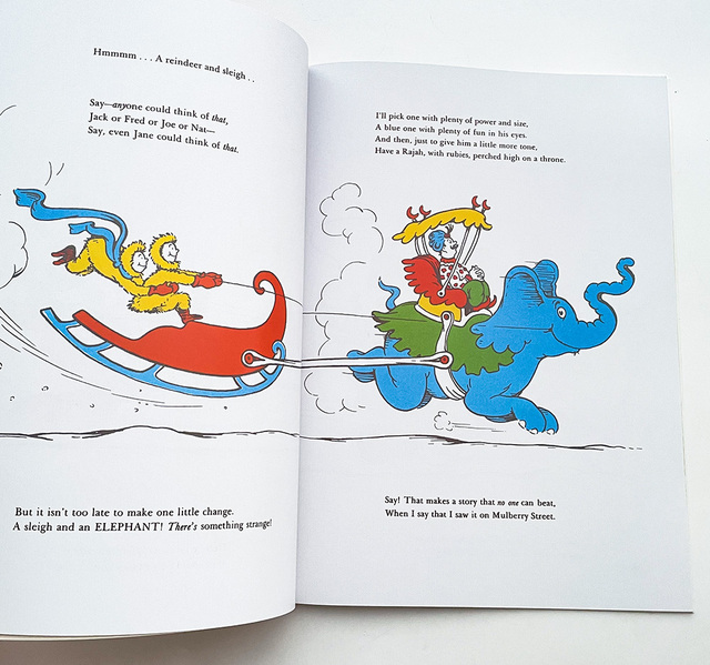 Mulberry Street: Dr. Seuss - Angielska książka obrazkowa dla dzieci - Edukacyjna lektura przed snem - Wianko - 3