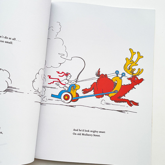 Mulberry Street: Dr. Seuss - Angielska książka obrazkowa dla dzieci - Edukacyjna lektura przed snem - Wianko - 4