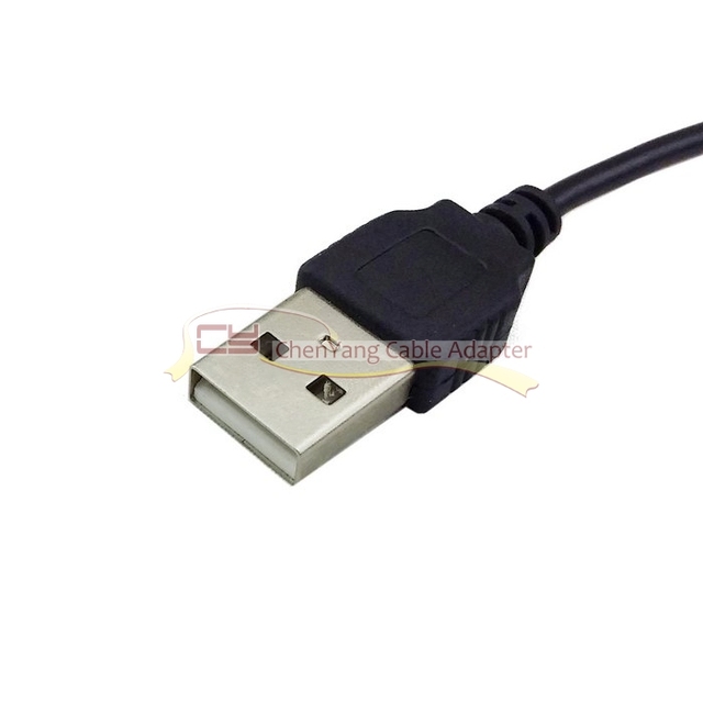 Kabel ładowania USB 2.0 A męski 80cm z 90-stopniowym wtykiem 5.5x2.5mm DC 5V - Wianko - 3