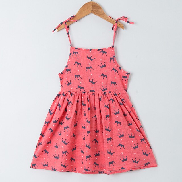 Sukienka dla dziewczynki Spaghetti Boho z paskiem w letnim stylu księżniczki - Wianko - 17