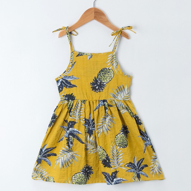 Sukienka dla dziewczynki Spaghetti Boho z paskiem w letnim stylu księżniczki - Wianko - 12
