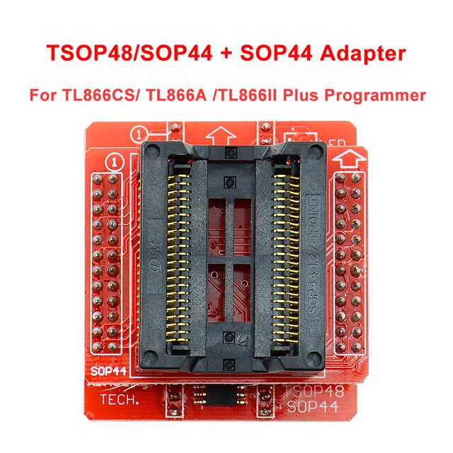 Adapter IC + klip SOP44 do MiniPro - Profesjonalny test produktu TSOP48 Upmely V3 dla TL866CS TL866A TL866II PLUS - Wianko - 1