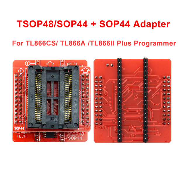Adapter IC + klip SOP44 do MiniPro - Profesjonalny test produktu TSOP48 Upmely V3 dla TL866CS TL866A TL866II PLUS - Wianko - 2