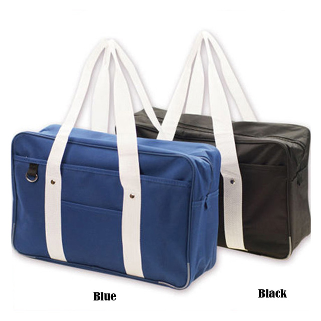 Japońska torba podróżna dla uczniów - torba na ramię w jednolitym kolorze, idealna dla JK (jap. joshi kosei) - Wianko - 6