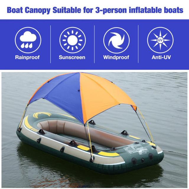 Ponton Fishing kajak markizy Kit - parasolka składana, dodatkowa ochrona przeciwsłoneczna, idealna do żeglarstwa - 295*137*43CM - Wianko - 15