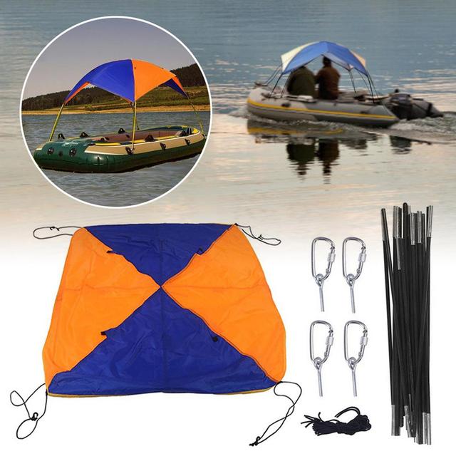 Ponton Fishing kajak markizy Kit - parasolka składana, dodatkowa ochrona przeciwsłoneczna, idealna do żeglarstwa - 295*137*43CM - Wianko - 9