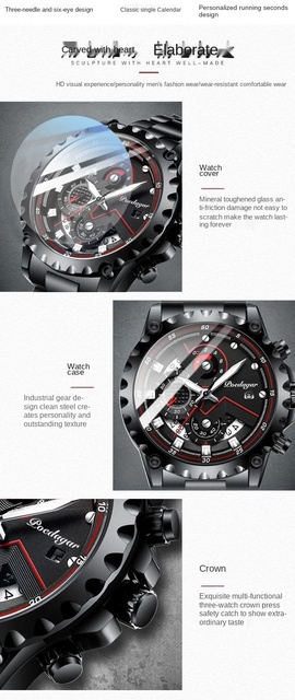 Męski zegarek luksusowy marki 2021 Casual wojskowy sportowy chronograf wodoodporny Relogio Masculino - Wianko - 4
